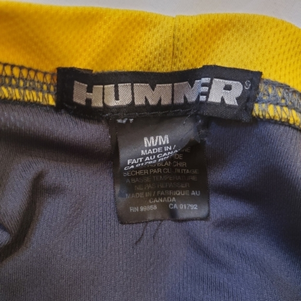 Hummer Athletic Shirt Yellow‎ and Gray Size Medium - Picture 6 of 7